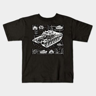 tank 3d design Kids T-Shirt